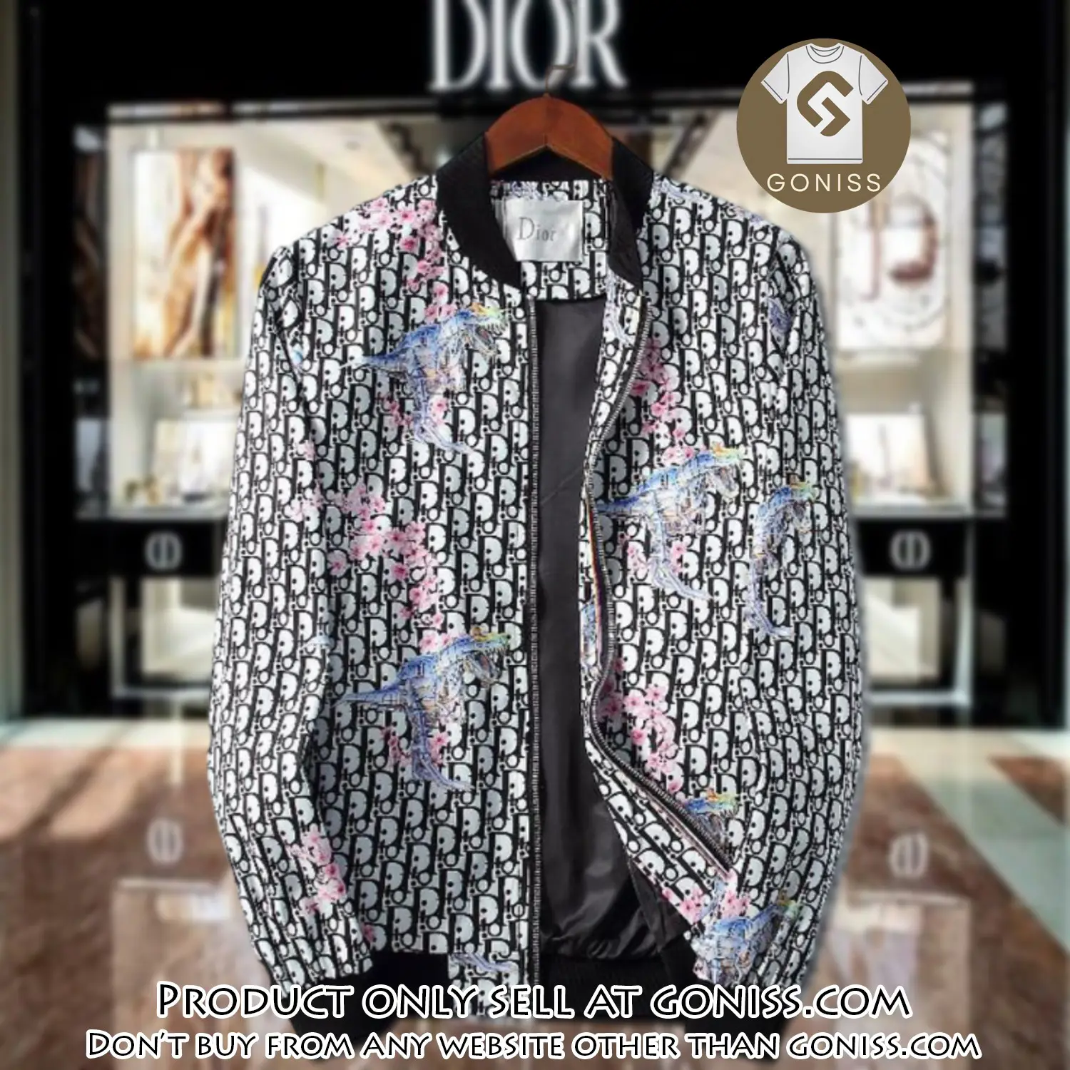 Dior luxury brand varsity zipper jacket vst1030 gn1145500